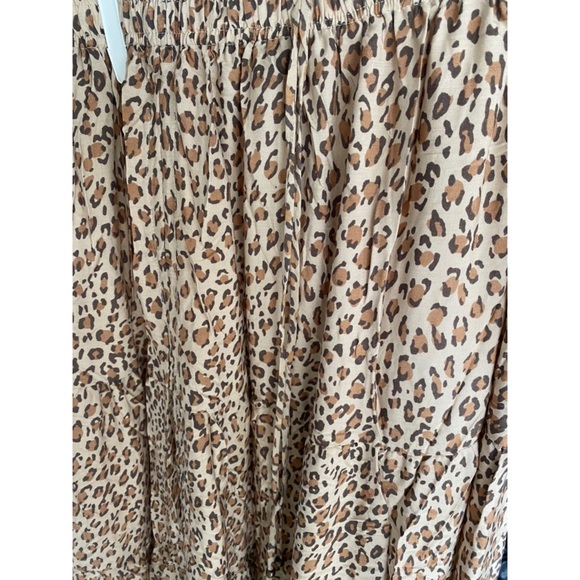 SOLD OUT Leopard Festival Leopard Ruched Maxi Casual Skirt - Picture 10 of 11